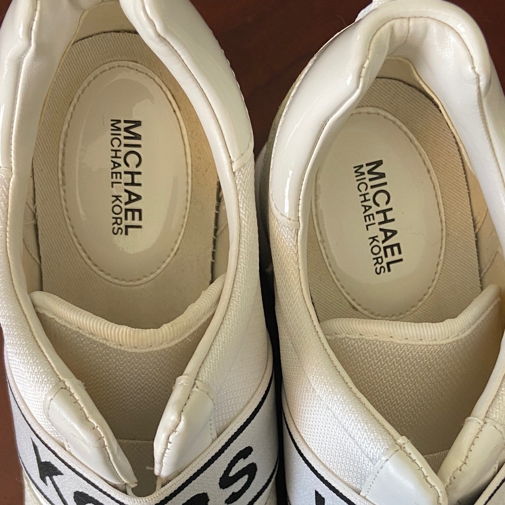 Michael Kors White and Black Women's Sneakers - Picture 3 of 4